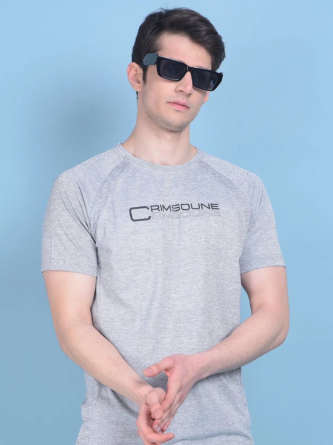 Grey Brand-Logo T-Shirt