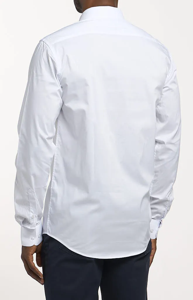 Lucky Brand Solid White Chambray